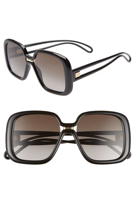 givenchy champagne oversize sunglasses|Givenchy 55mm oversized sunglasses.